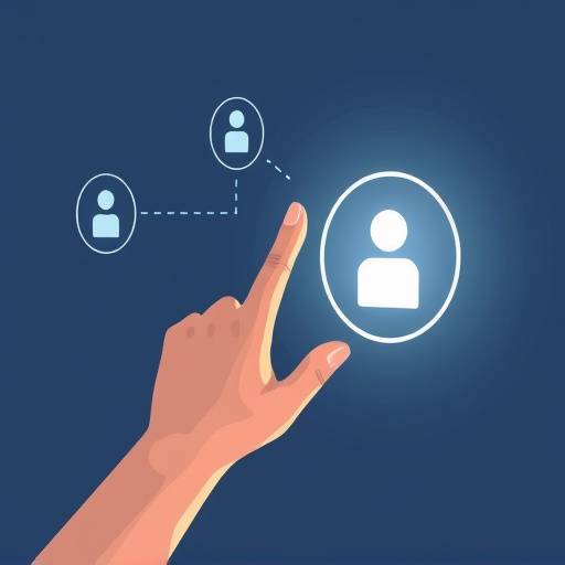 Illustratie van een hand die een knop bedient, symboliseert toegankelijkheid.